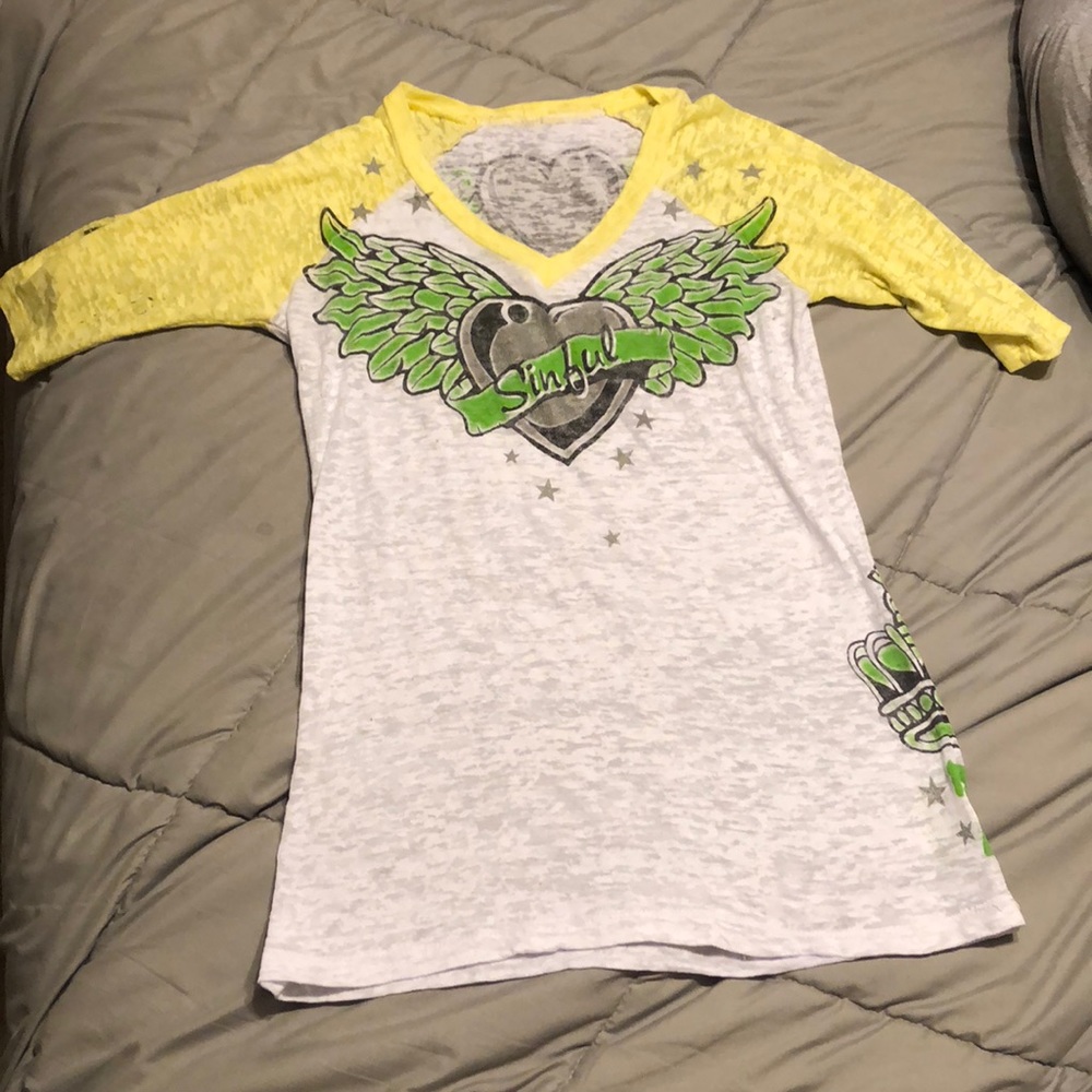 Sinful 3/4 Sleeve raglan Tee
